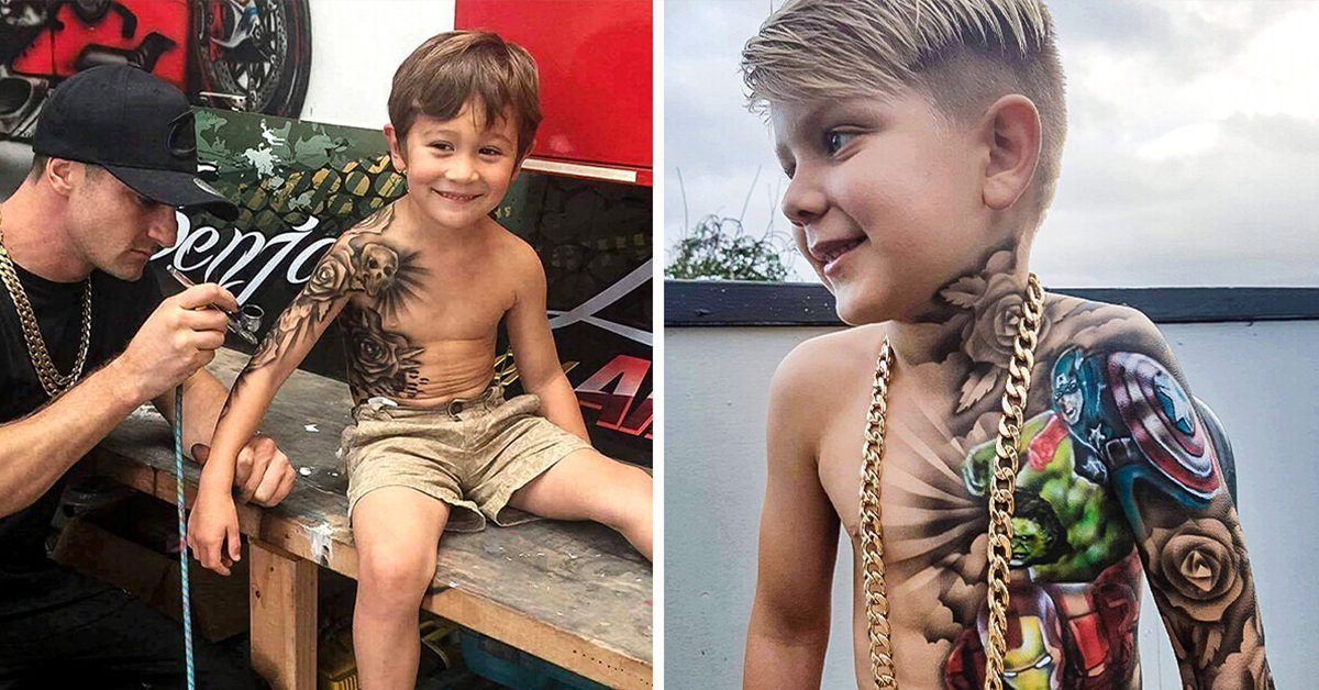 Read more about the article An artist began tattooing kids and gave them an explanation on the significance of the practice.