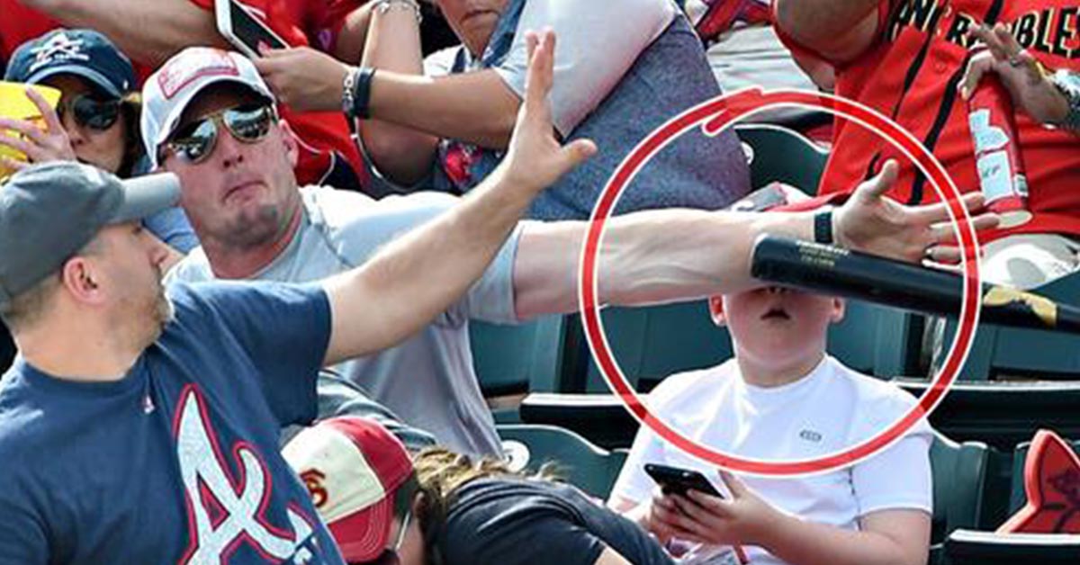 Read more about the article A Father Unleashes “Superdad Powers” to Stop a Flying Baseball Bat From Hitting the Son’s Head