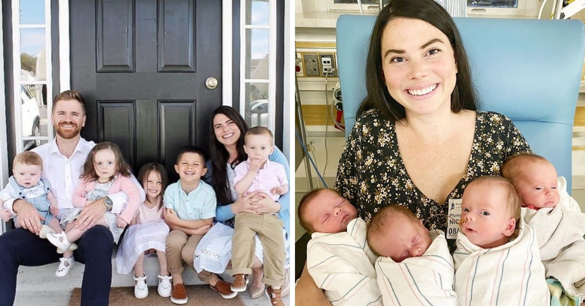 Read more about the article A young mother was blessed with quadruplets just a few weeks after she took in four foster children.